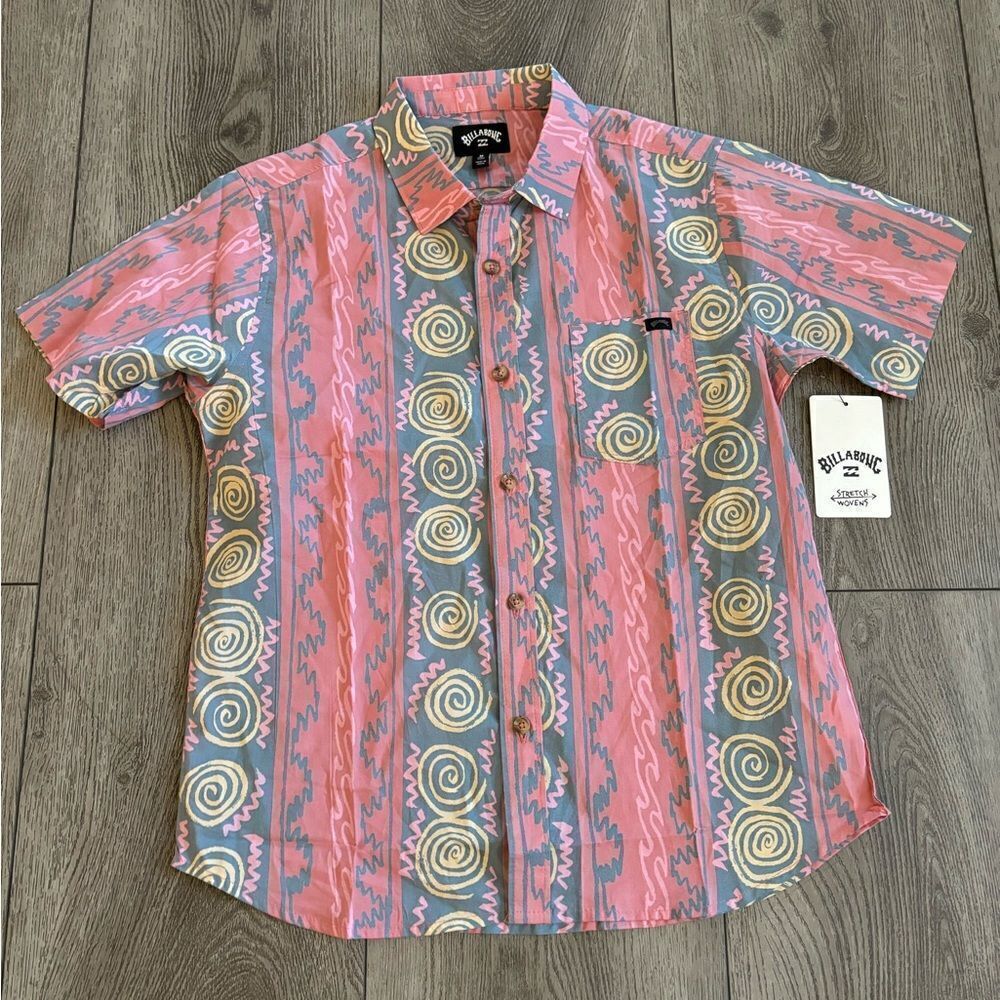 Billabong boys button down t shirt lightweight